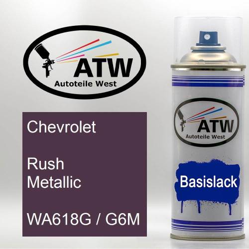 Chevrolet, Rush Metallic, WA618G / G6M: 400ml Sprühdose, von ATW Autoteile West.